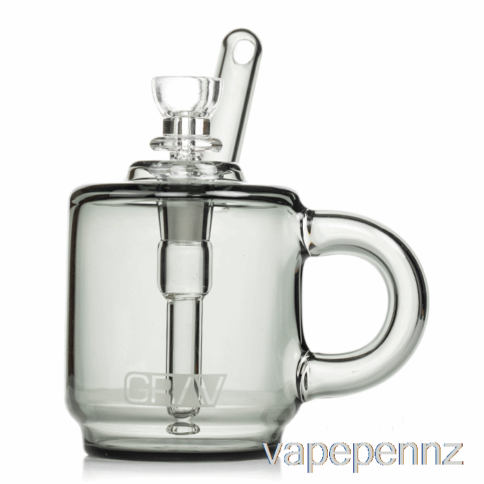 GRAV Coffee Mug Pocket Bubbler Smoke Grey VAPE NZ